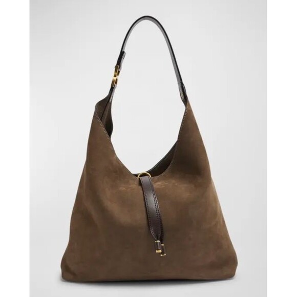 Chloé Handbags - Chloe Marcie Large Suede Hobo Bag w/Tags Taupe